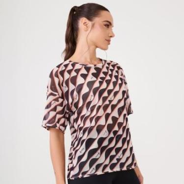 Imagem de Blusão de Tule Estampa Mirage Com Fita de Silicone Donna Carioca-Feminino