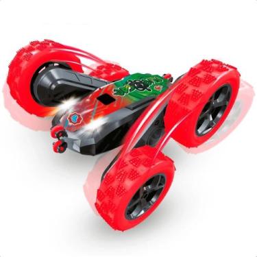 Imagem de Carrinho De Controle Remoto Flipcar 4x4 Bateria Recarregável Plástico 