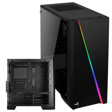 Imagem de Gabinete Gamer Mid Tower Mini Cylon Gamer Suporta Até 3 SSDs e 3  Vent
