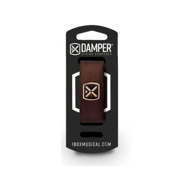 Imagem de Abafador de Cordas Dtmd18 Profissional em Poliéster com Tag em Metal Marrom Medium para Guitarra Ibox