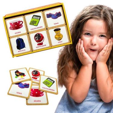 Imagem de Jogo da Memória Educativo em MDF- Objetos - TRALALA