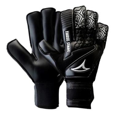 Imagem de Luva Goleiro Three Stars Sky Hibrido Profissional, 9, Preto