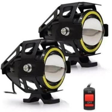 Imagem de Farolete De Moto Luz Branca 6000k KP-FR500 Farol Auxiliar - Kup