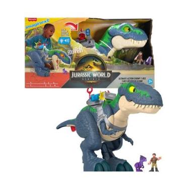 Imagem de Boneco Dinossauro Imaginext Jurassic World Mega T-Rex de Ação Mordida 