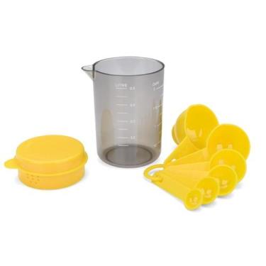 Imagem de Copo Medidor e Colher Medidora Descomplica Receita - Brinox