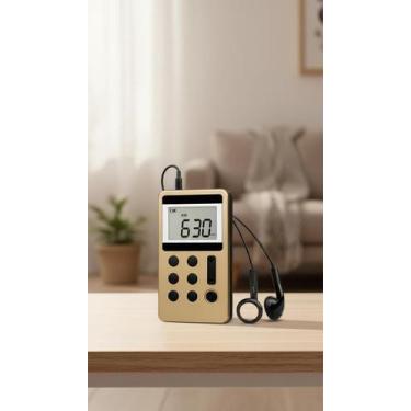 Imagem de Mini Rádio Digital AM/FM Portátil com Fone de Ouvido - Congratulations
