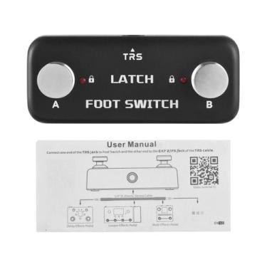 Imagem de Pedal Footswitch De Canal Duplo Com Indicador LED E Função De Bloqueio
