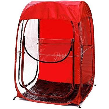 Imagem de Maogear Barraca de privacidade pop-up portátil instantânea para box de chuveiro para uso ao ar livre para acampamento e praia, pesca, bolsa de transporte dobrável (vermelha)