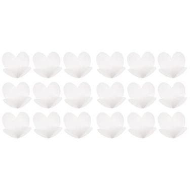 Imagem de 400 peças de papel kraft quadrado trufas de chocolate copos de papelão para assar bandejas de compartimento de chocolate para muffins cupcakes mini lanches (branco)