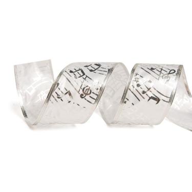 Imagem de Fita Natalina C/nota Musical Pta 1un 6,30cmx9,14mts 1418030