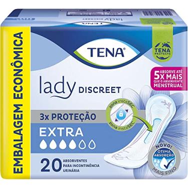 Imagem de Absorvente Para Incontinência Urinária Tena Lady Discreet Extra 20 Unidades