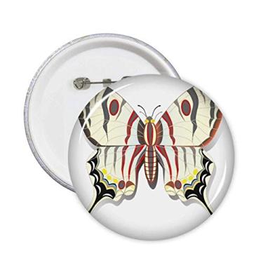 Imagem de Borboleta com padrões exagerados alfinetes crachá botão decoração acessório 5 peças