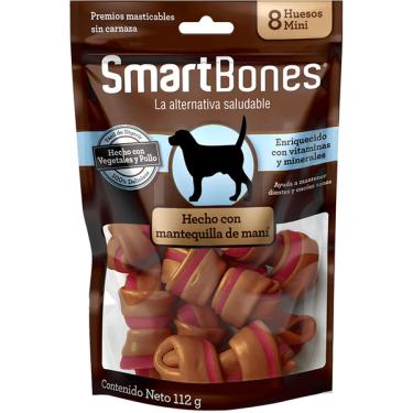 Imagem de Ossinhos Mini SmartBones Pasta de Amendoim para Cães - 8 Unidades