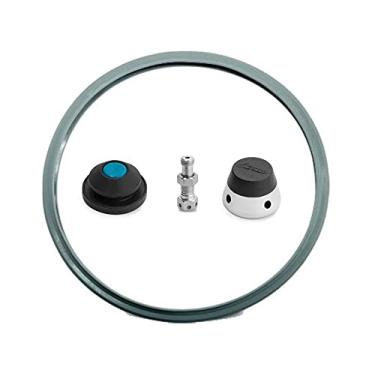 Imagem de Kit Eterna Nigro Borracha Válvula Peso E Pino Central