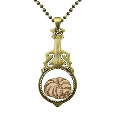 Imagem de DIYthinker Colar Miaoji pintura aquarela gato dragon-li, pingente de música de guitarra antiga