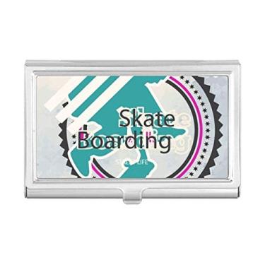 Imagem de Carteira de bolso com ilustração de atletas de snowboard, porta-cartões