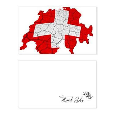 Imagem de Mapa de bandeira abstrata da Suíça, cartão de agradecimento, aniversário, saudação, casamento, agradecimento