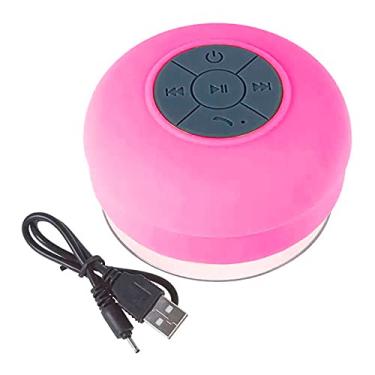Imagem de Mini Caixa de Som à Prova D'água Bluetooth USB Rosa