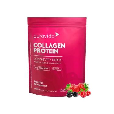 Imagem de Collagen Protein (450g) Berries Silvestres Puravida-Unissex