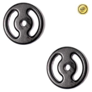 Imagem de Kit 2x Anilha Super Premium de 4Kg Ferro Fundido Pintada Academia-Unissex