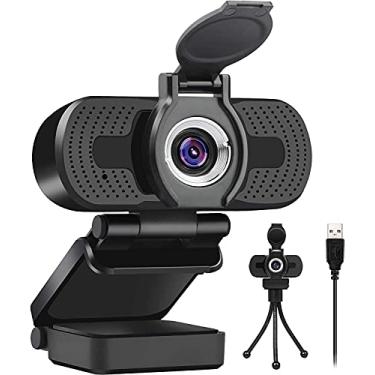 Imagem de LarmTek Webcam Full HD 1080p, computador laptop, PC, Mac, câmera de mesa para conferências e chamadas de vídeo, webcam Pro Stream com chamadas de vídeo Plug and Play, microfone embutido
