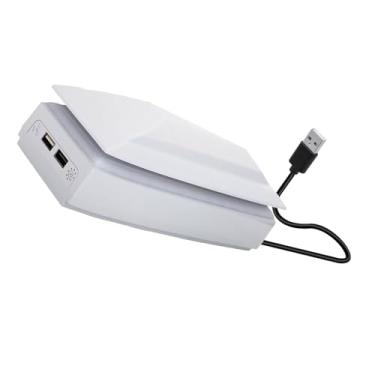 Imagem de Ventilador de resfriamento de 3 velocidades com porta USB estendida para disco fino PS5/host de console digital