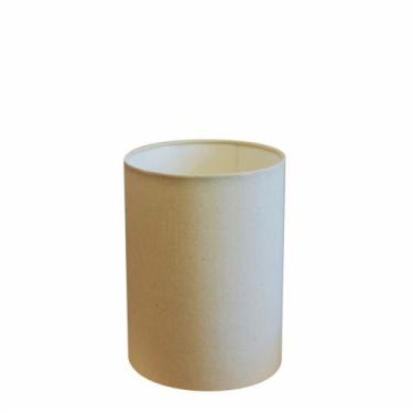 Imagem de Cúpula em tecido cilíndrica abajur luminária cp-4012 18x25cm algodão c