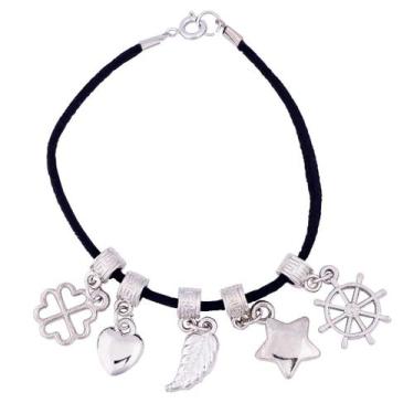 Imagem de Pulseira com Pingentes Pendentes - Sunshine Cristais, Prateado