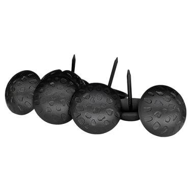 Imagem de Sidco Supply Pacote com 50 - Clavos de ferro de 2,5 cm - Pregos decorativos - Preto - Tachinhas de estofamento - Clavos - Detalhe rústico decorativo antigo para madeira, pinos decorativos, porta de