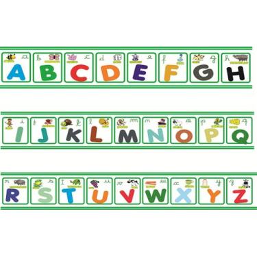 Imagem de Faixa Decorativa Alfabeto 3 Metros Com 25 cm De Altura - Banner Bani
