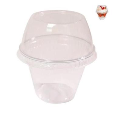 Imagem de Copo Bolha  com Tampa G677 250ml Conjunto com 50 Unidades - Galvanotek