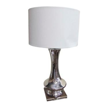 Imagem de Abajur Contemporaneo Decorativo Cromado Acabamento Formosa - LUXdécor
