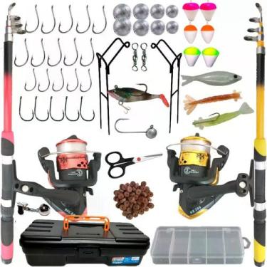 Imagem de Kit Pesca e Aventura Pai e Filho com 2 Varas + 2 Molinete - Cmik