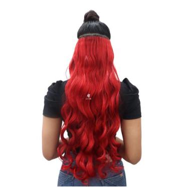 Imagem de Aplique Tic Tac Ondulado Idêntico Ao Humano - Com Volume -Mega Hair Im