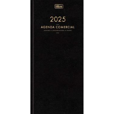 Imagem de Agenda 2025  Comercial Costurada 208 Folhas 123x275 M8 Tilibra