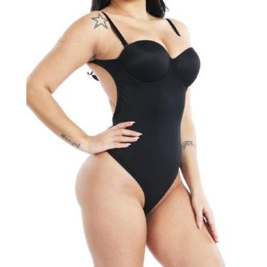 Imagem de Body Cinta Modelador Compressão Redutora Fio Dental R50 - Fanáticos Po