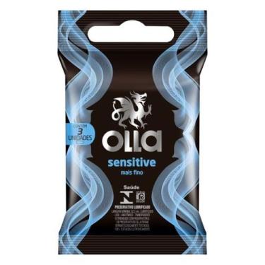 Imagem de Preservativo Olla Sensitive Mais Fino 3 Unidades