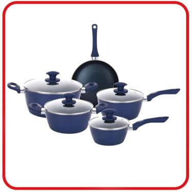 Imagem de Conjunto 5 Panelas Indução Cerâmica Class Safira 3.7mm