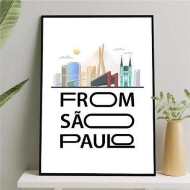 Imagem de Quadro Decorativo From São Paulo 45X34Cm - Quadros On-Line