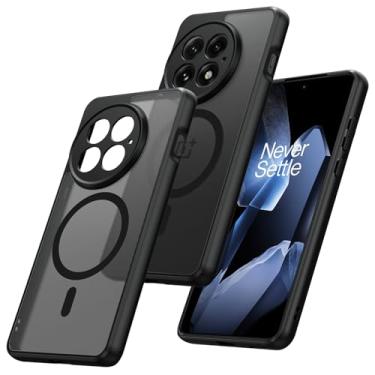 Imagem de GaoBao Capa magnética para Oneplus 13, capa de celular Oneplus 13, [compatível com Magsafe] Capa protetora fina à prova de choque antiderrapante translúcida fosca para mulheres homens meninas meninos