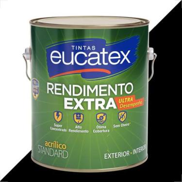 Imagem de Tinta latex eucatex rendimento extra preto 3600ml