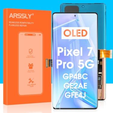 Imagem de Substituição de tela OLED para Google Pixel 7 Pro 5G LCD Display Digitalizador GP4BC, GE2AE Screen Touch Assembly com ferramentas (6,7 polegadas, não serve para Pixel 7)