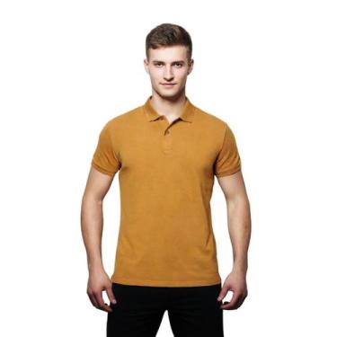 Imagem de Camisa Masculina Gola Polo Piquet Poliéster - Genérico, Telha, XG
