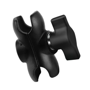 Imagem de RomHaus Braço de soquete duplo de metal de 6 cm para RAM B, tamanho 2,5 polegadas/extensão esférica de 25 mm, acessórios de montagem para Gopro/GPS/telefones/tablets, para bicicleta, motocicleta