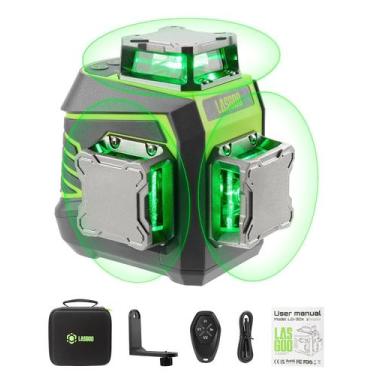 Imagem de Nível de laser LASGOO LG-3dx 3x360 com autonivelamento com controle re