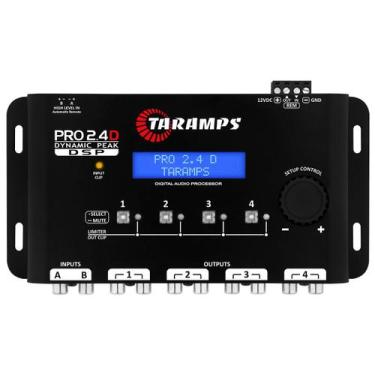 Imagem de Processador de Audio Taramps Pro 2.4D Dynamic Peak 4 canais Limiter Eq