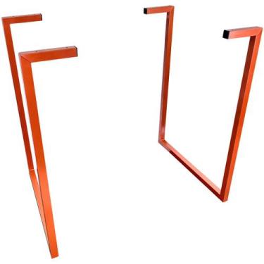 Imagem de Base de Mesa Nova York Para Tampos De Madeira Até 140cm X 60cm Cobre -