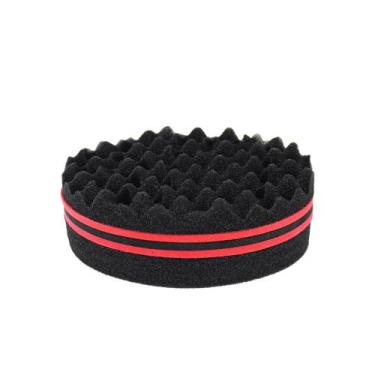 Imagem de Escova De Cabelo Afro Curl Magic Twist Dupla Face Com Esponja De Furos