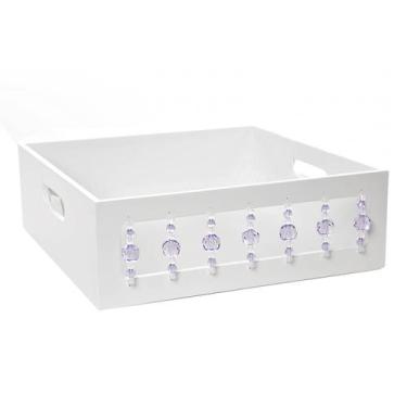 Imagem de Bandeja Pedras Lilás Quarto Bebê Infantil Menina - Potinho de mel