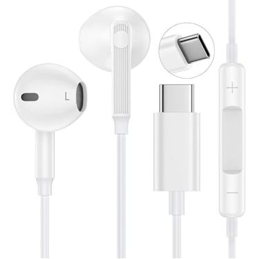 Imagem de Fone de Ouvido com Fio - Entrada Tipo C, Redução de Ruído até 99,15%, USB-C, Cabo de Tecido Antitramado, Qualidade Premium, Compatível com Samsung, Motorola, LG - Tipo C IMPORT PREMIUM